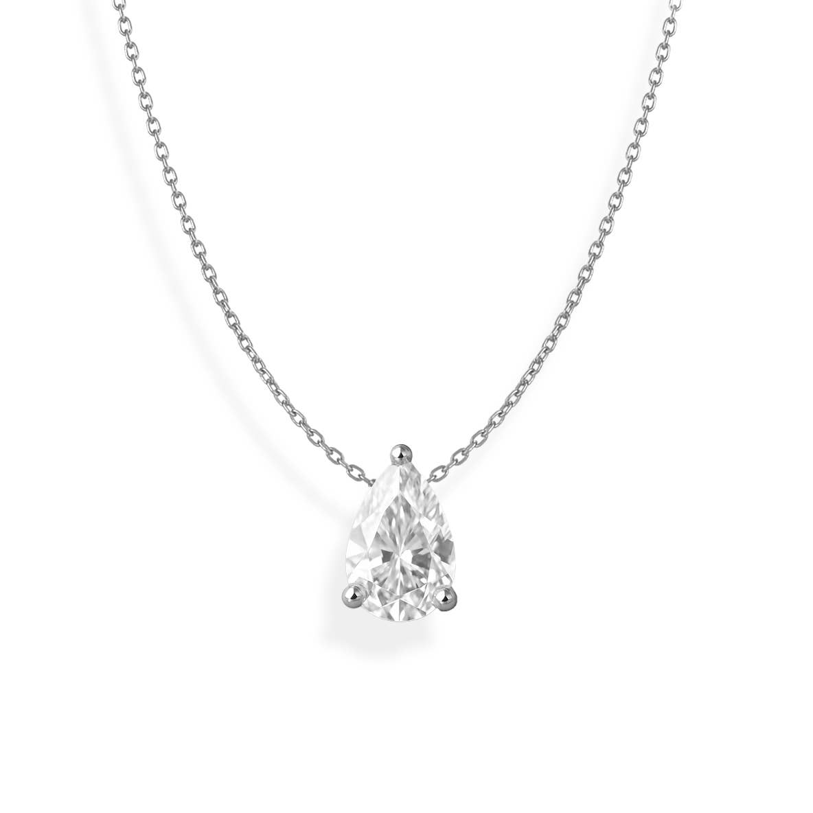 Maya J - Vente Colliers à pendentif - Collier Solitaire en Or 14K avec Diamant de Laboratoire Certifié12