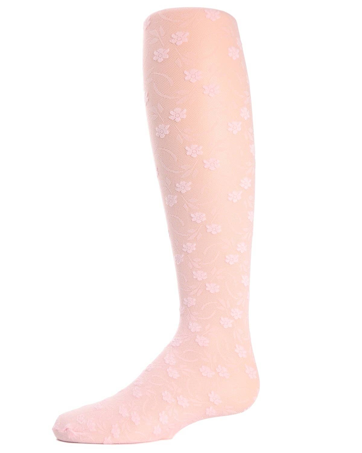 Infinity Classics International Inc. - Wholesale Tights - Kids - MeMoi Sweet Blossoms Sheer Floral Infants Tights