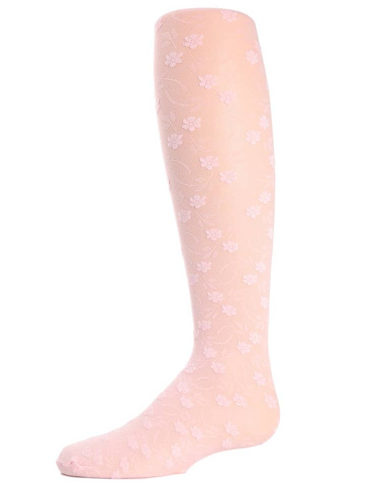 Infinity Classics International Inc. - Wholesale Tights - Kids - MeMoi Sweet Blossoms Sheer Floral Infants Tights0