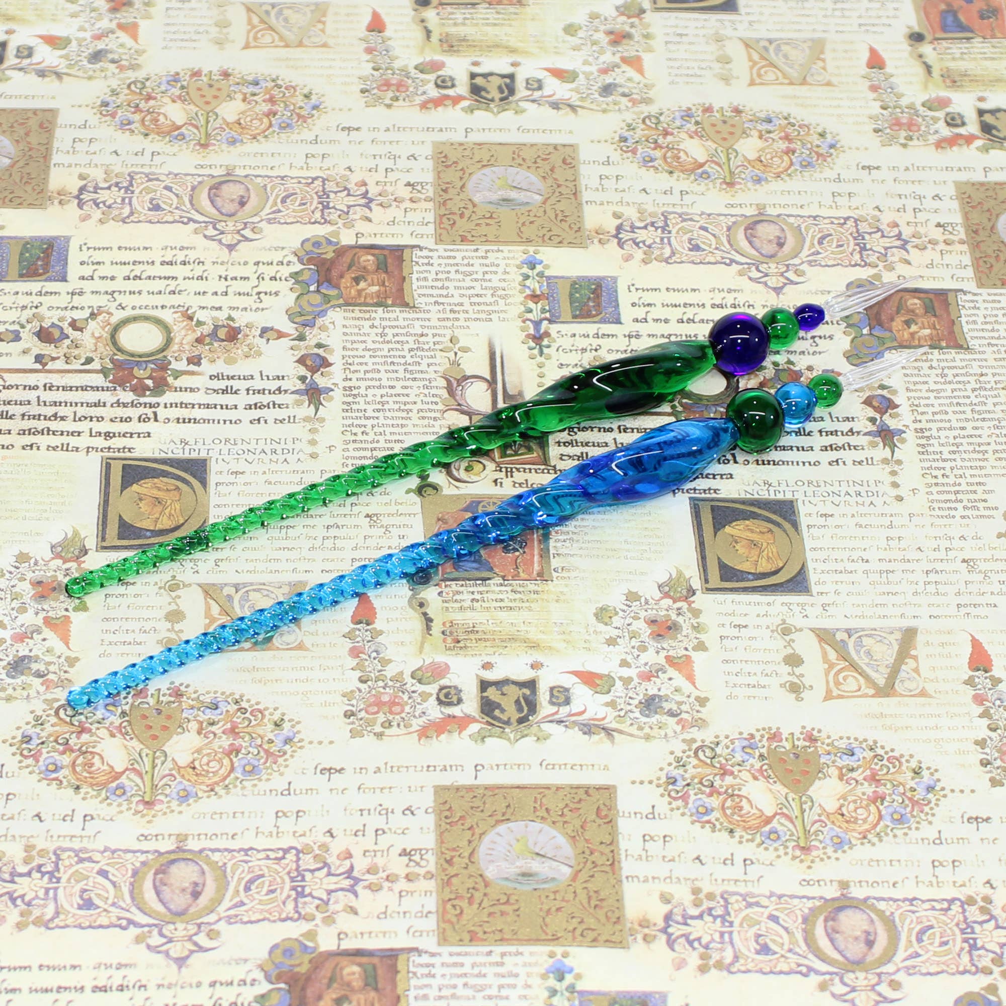 San Lorenzo Design - Vente Stylos - Stylo en verre torsadé de Murano, instrument d'écriture classique6