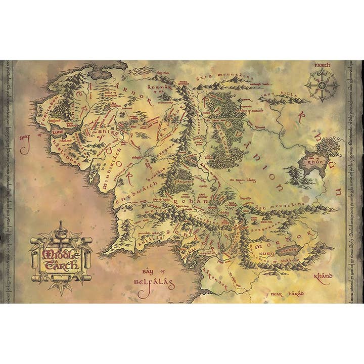 Lord of the Rings (Middle Earth) 61 x 91.5cm for wholesale by Pyramid International