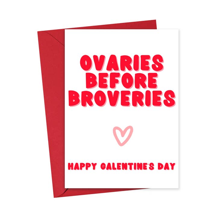 Funny Galentine's Day Card for Friends Valentines Day Gifts for wholesale by R is for Robo