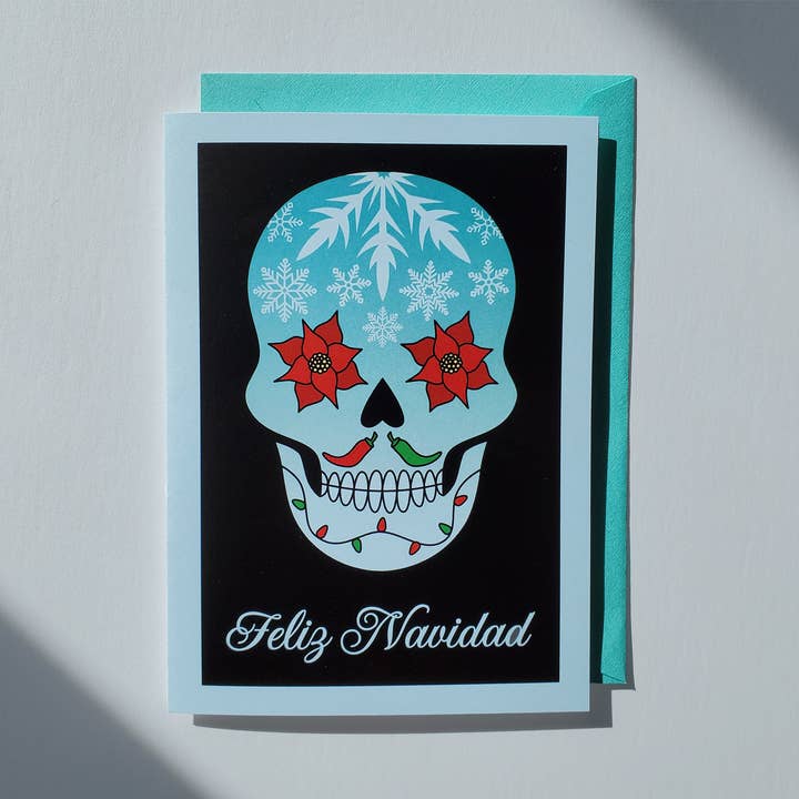Carte de vacances Feliz Navidad pour la vente par Brianna Gardocki Art
