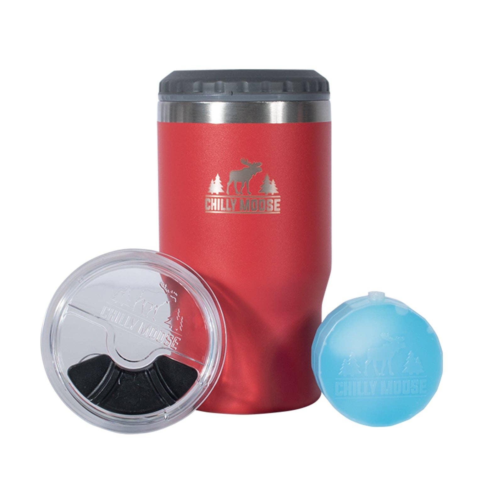 Chilly Moose - Vente Gourde/bouteille isotherme - Isolant et Gobelet Brent - 410mL0