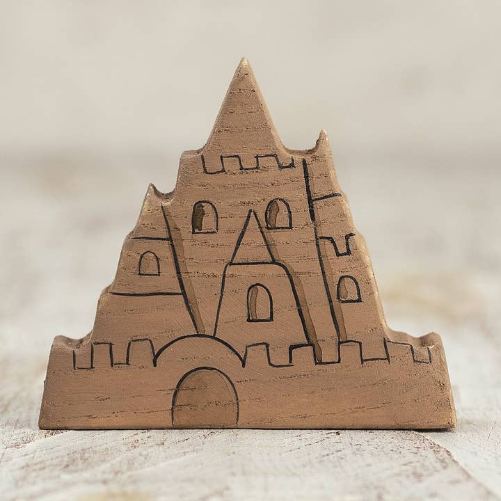 Handcrafted Wooden Sandcastle Beach Toy for Kids for wholesale by Wooden Caterpillar Toys