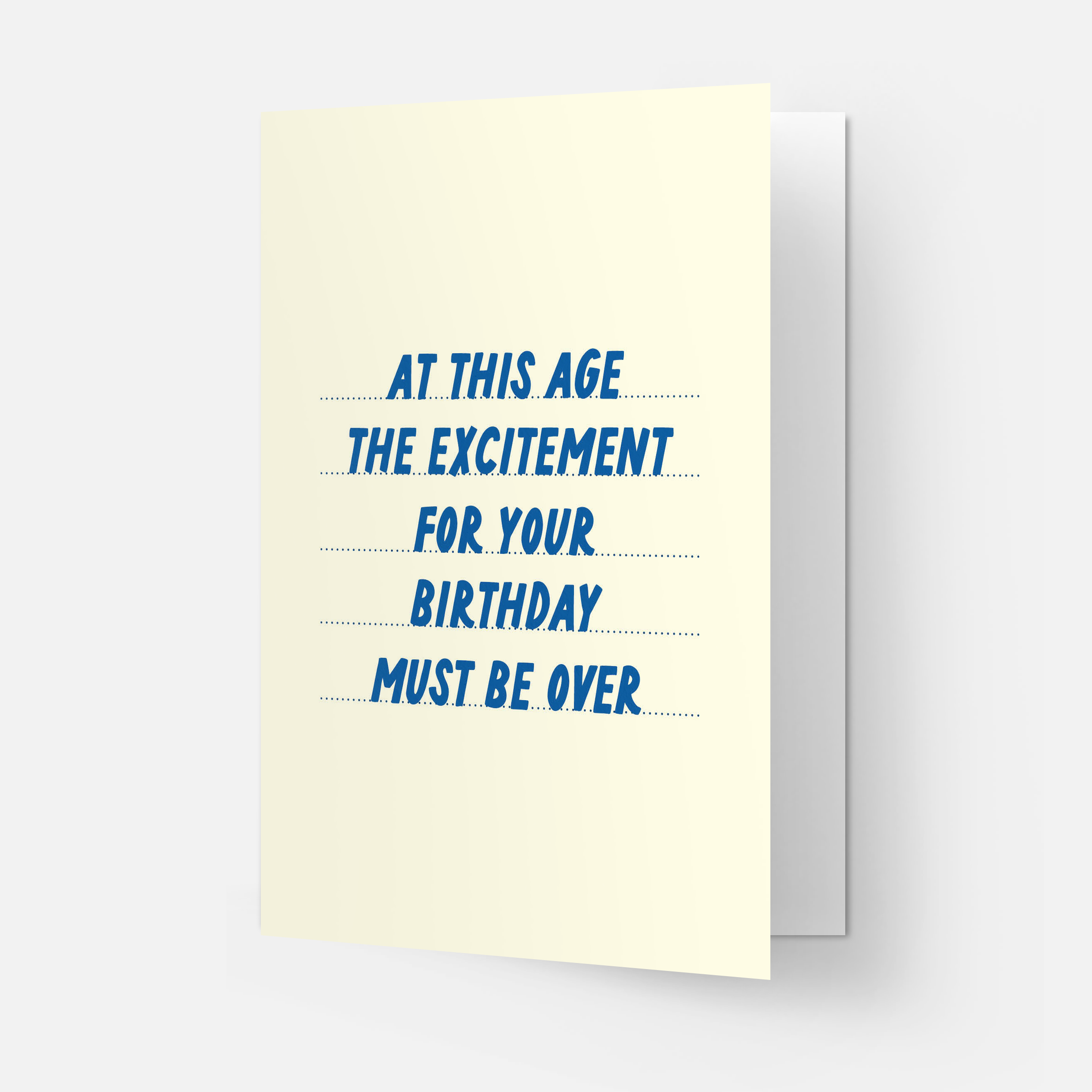 Kaart Blanche - Wholesale Birthday Card - Excitement over greeting card1