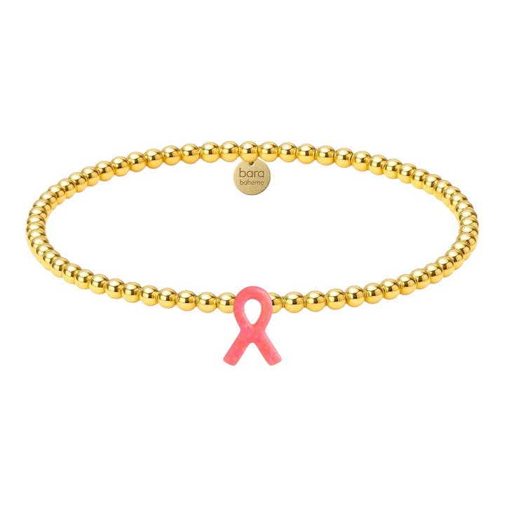 Cancer Awareness | Pärlat Opalarmband för wholesale av bara boheme