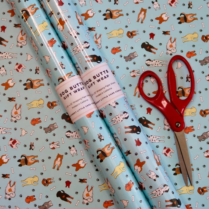 Pancake Paperie - Wholesale Wrapping Paper Roll - GIFT WRAP - Dog Butts