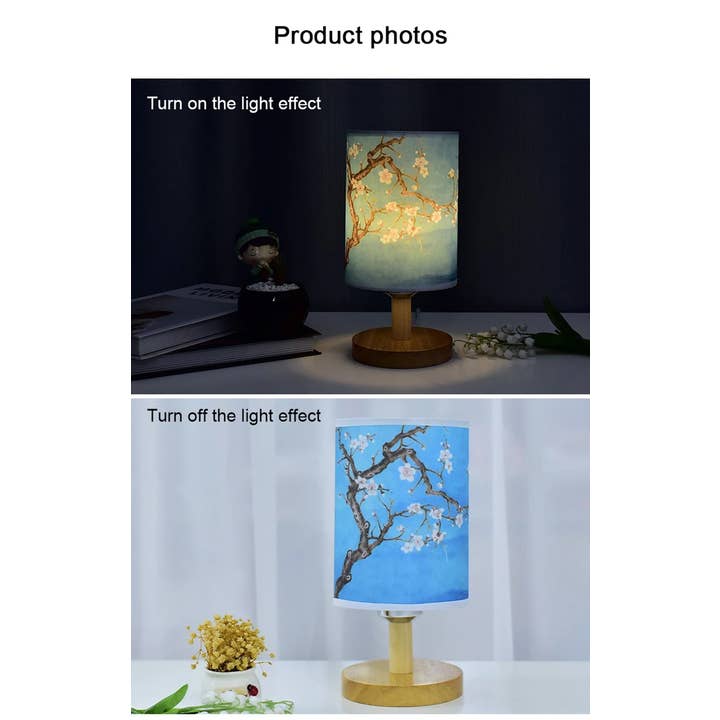 Holiday Farm – Großhandel Akzent-/Schreibtischleuchte – LED-Quadratische Tischlampe – Dimmbare Nachttischlampe11