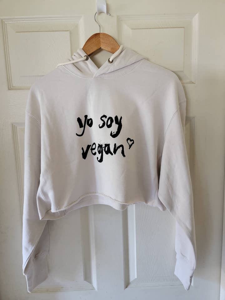 Short Waist Sweater Yo Soy Vegan for wholesale by Vegan Club