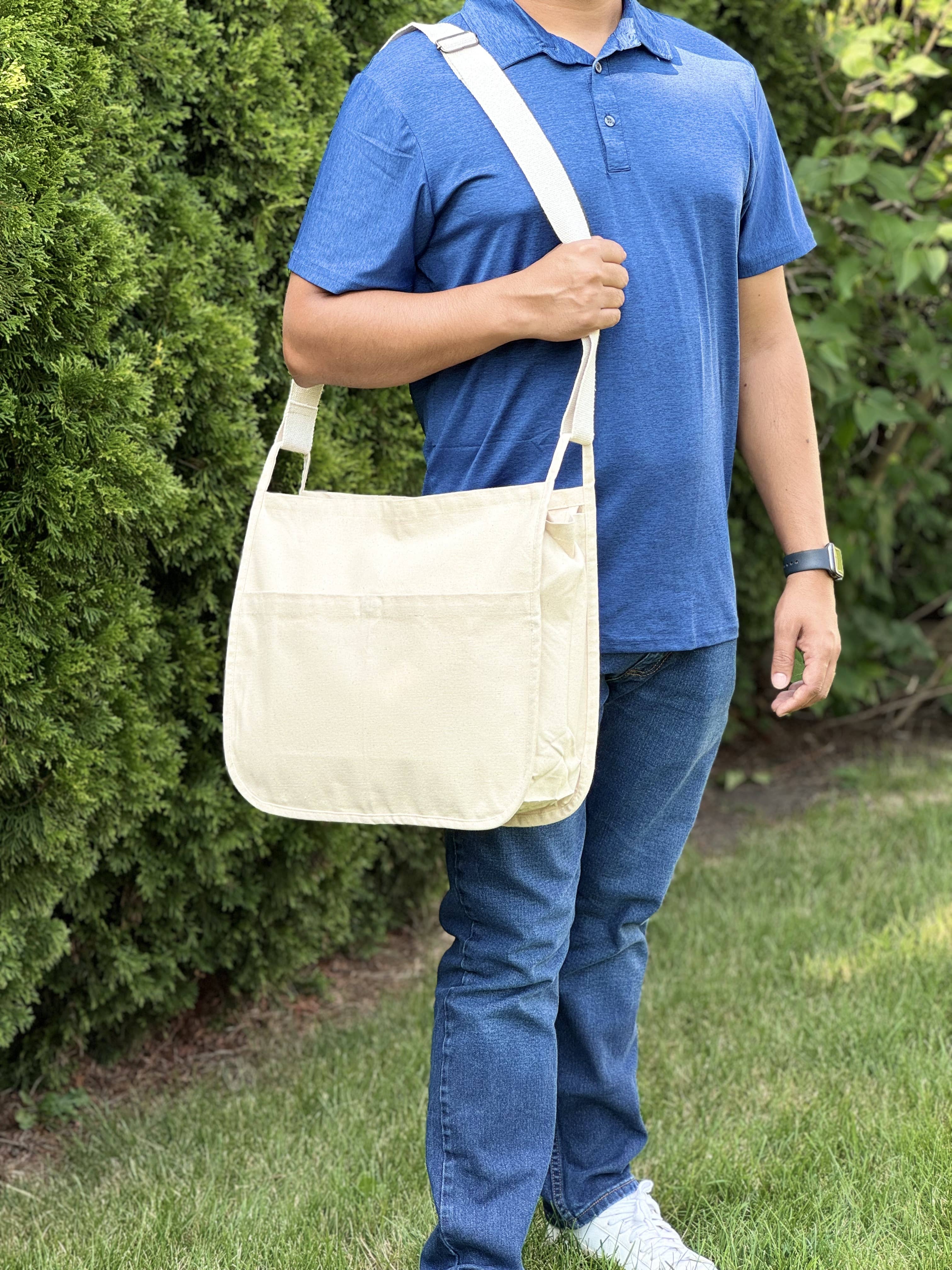 US Bags - Wholesale Messenger Bag - Unisex - Urban Canvas Messenger Bag | Crossbody Laptop Travel Commute2