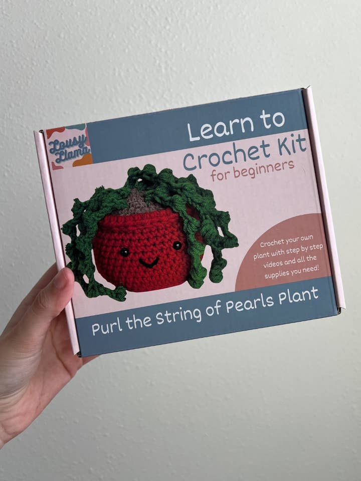 Perlenketten-Set „Häkeln lernen“ für Anfänger für den Großhandel von Lousy Llama Creations