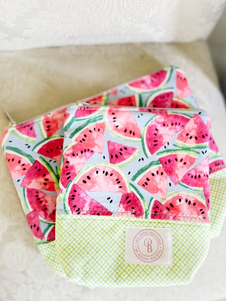 Watermelon Project Bag-Knitters/Crocheters/Needle Pointers for wholesale by Chic Peony Boutique, LLC