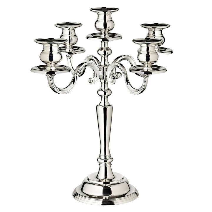 Porta-velas Regina com 5 braços, 37 cm de altura por atacado de EDZARD