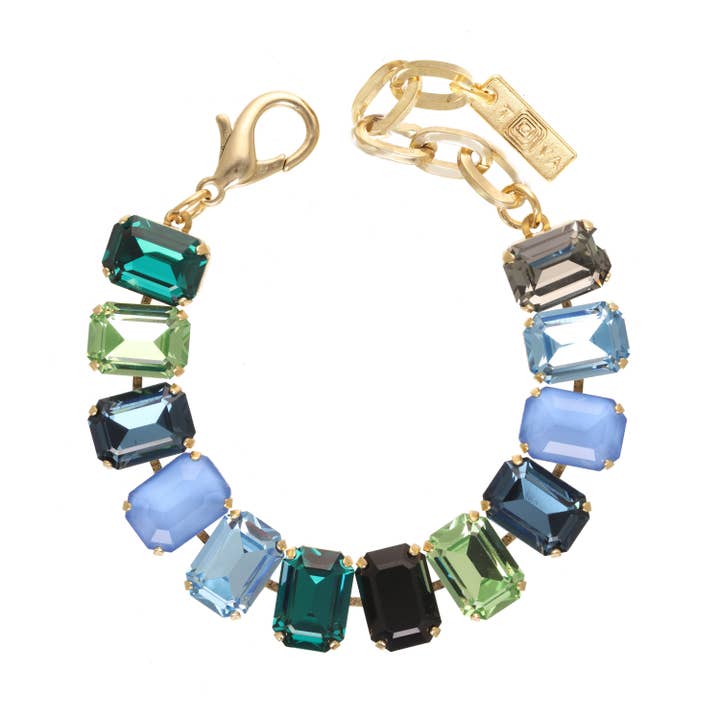 Erina Bracelet in Blue / Green Mix for wholesale by TOVA