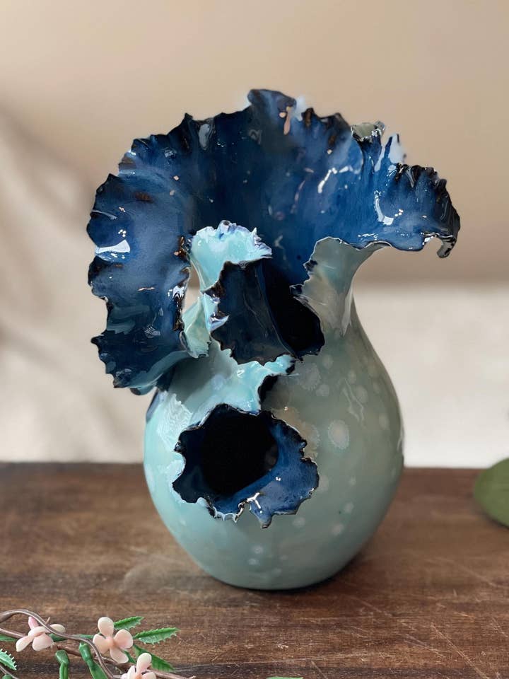 Burst Vessel for wholesale by Cori Ceramics & Art LLC