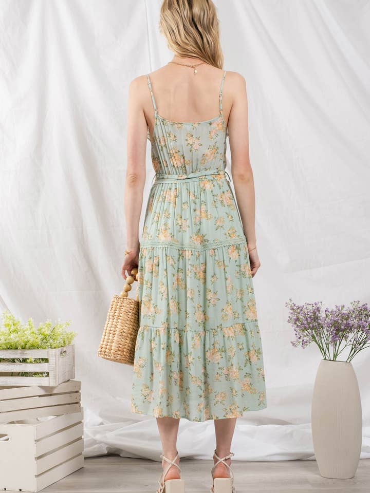 Blu Pepper - Wholesale Dress - Women's - FLORAL CROCHET LACE DRESS