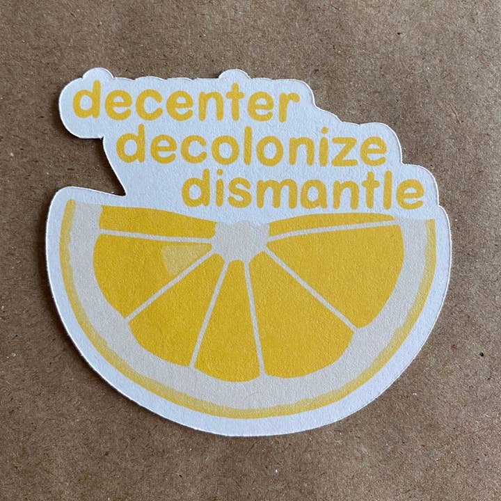 decenter avkolonisera demontera citron klistermärke för wholesale av AnneArchy