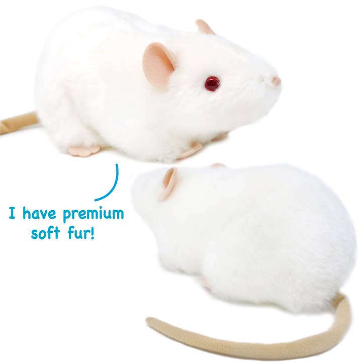 VIAHART Toy Co. - Wholesale Stuffed/Plush Toy - Kids & Baby - Wylie the White Rat | 7 Inch Stuffed Animal Plush2