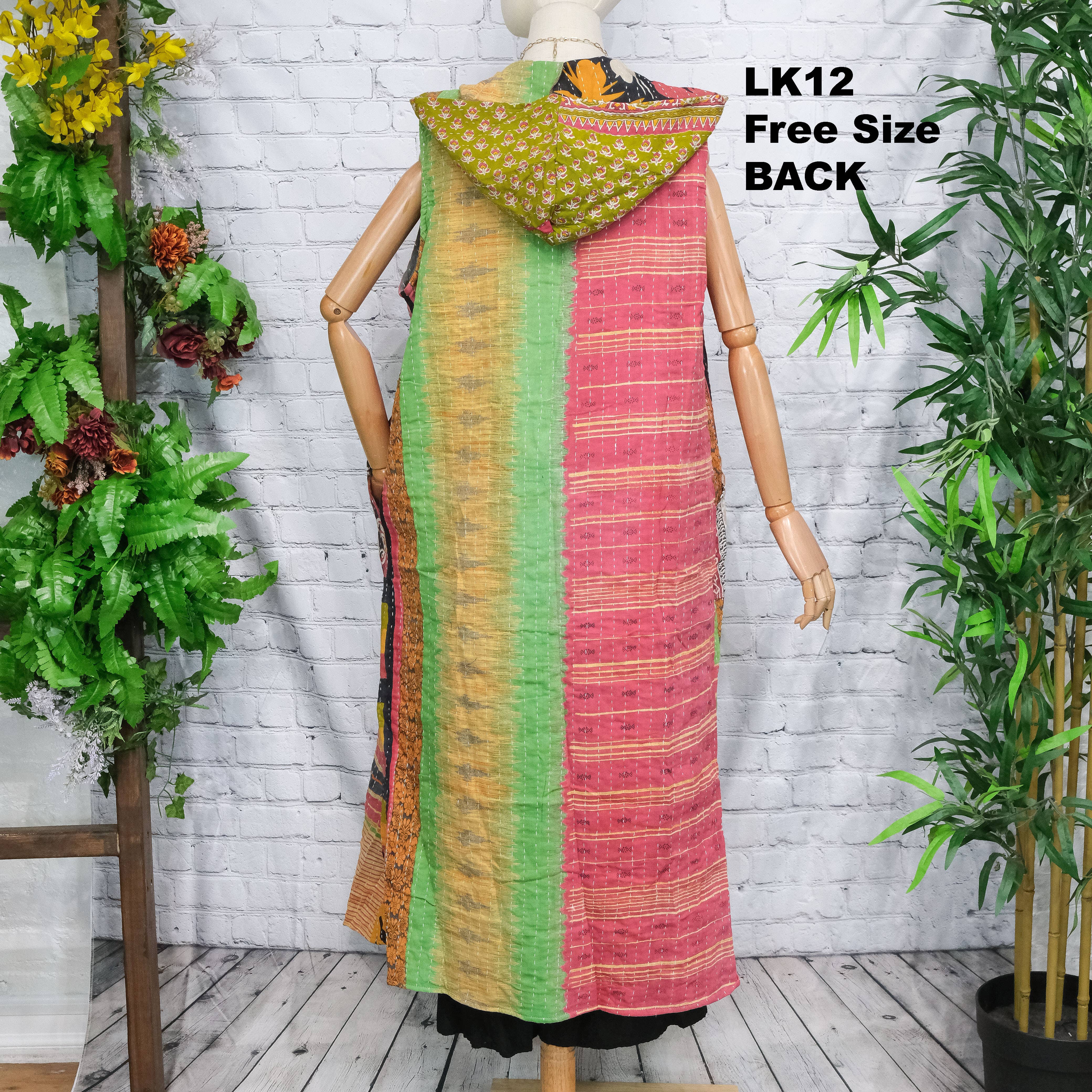 Karma Nepal Crafts - Wholesale Kimono - Women's - Bohemian Kantha Open Duster3