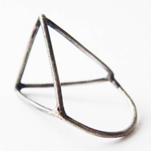 Anillo Arquitectónico de Plata Esterlina Moderno y Minimalista para venta al por mayor de SteamyLab