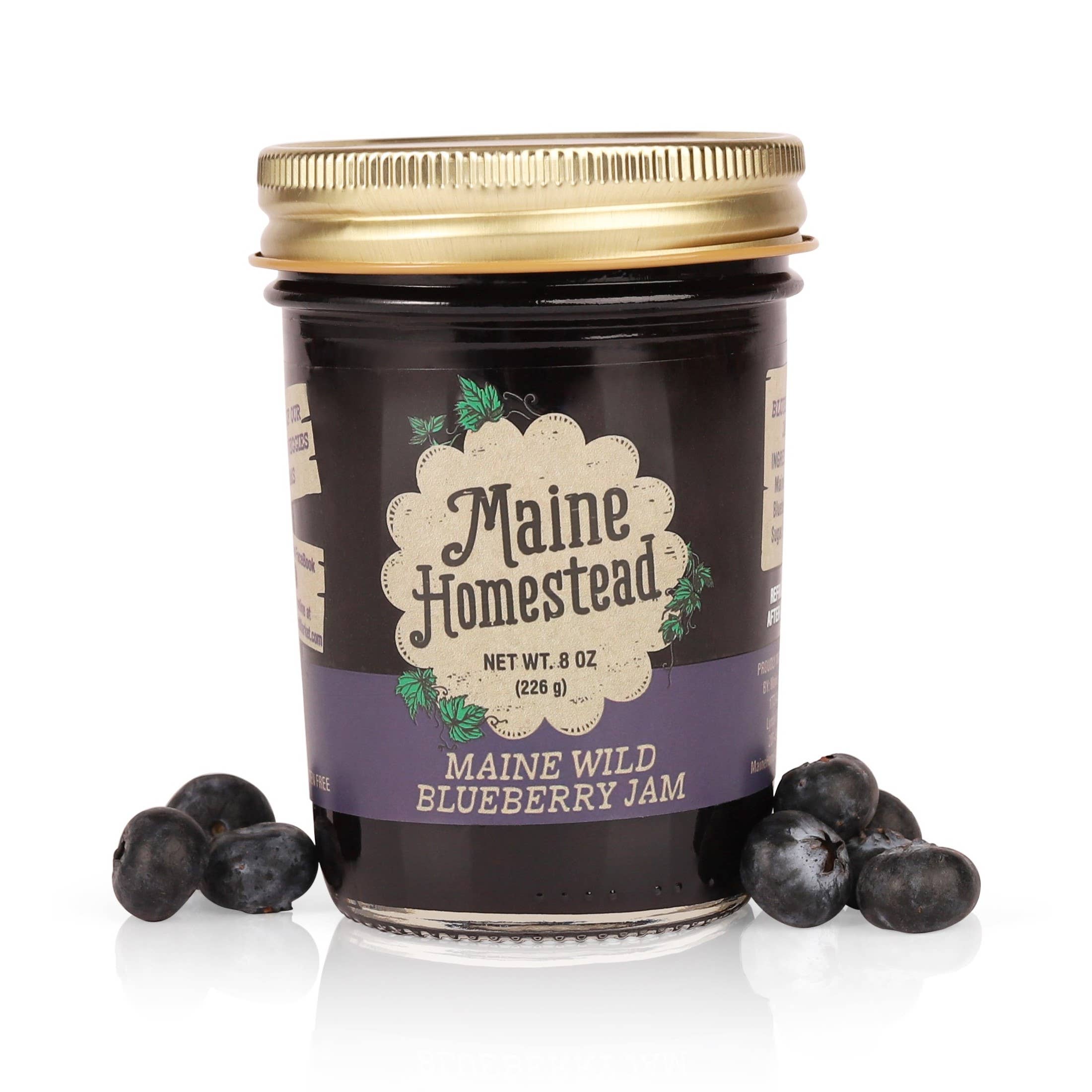 Maine Homestead Inc - Wholesale Jam/Jelly - Maine Wild Blueberry Jam1