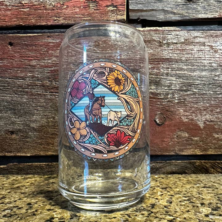 Kan Glas Breakaway Roper Cowgirl Rodeo Western Cowboy for engroshandel hos The Rodeo Rose