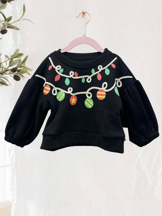 Sudadera extragrande con luces navideñas para niños para venta al por mayor de Oddi