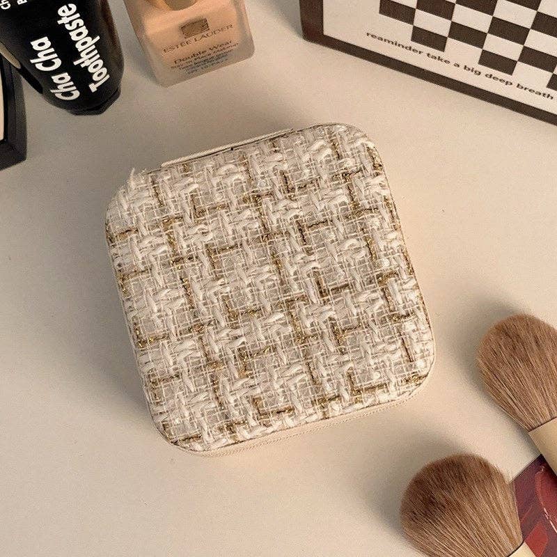 Dipped Shop - Wholesale Jewelry Box/Organizer - Color Block Zipper Closure Jewelry Case DPC2516120