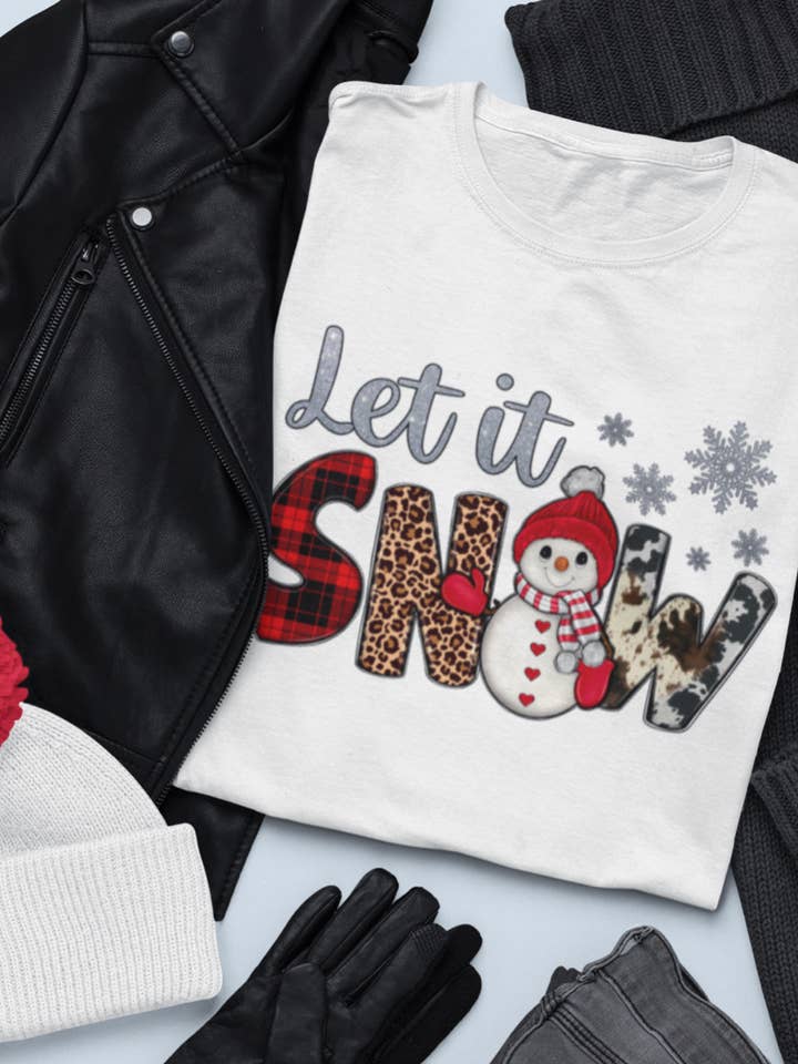 "Let It Snow" T-Shirt for wholesale by Elkinsons Creations