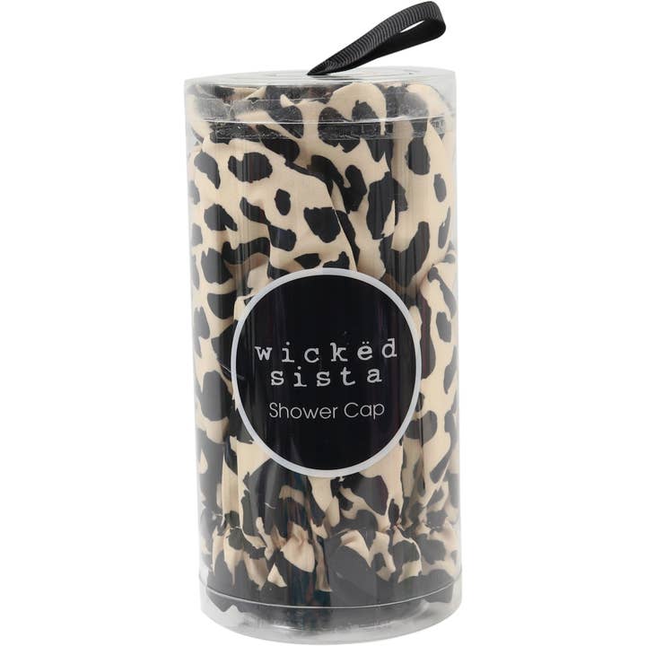 Wicked Sista Accessories - Vente Bonnets de douche - Bonnet de douche imprimé ocelot1