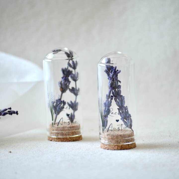 Uniq Favors - Wholesale Party gift - Lavender Flowers Mini Glass Dome Gifts, Custom Party Favors2