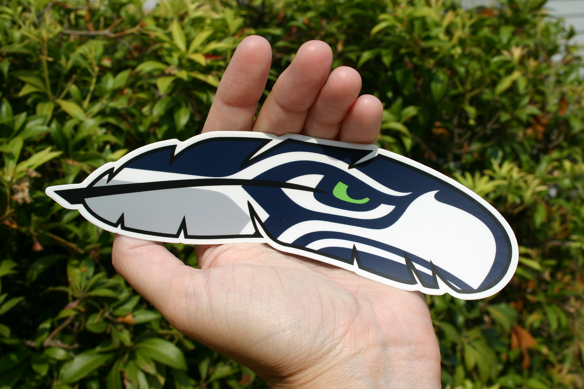 Discovery Stickers - Wholesale Sticker - Seattle Seahawks Logo Feather Vinyl Sticker1