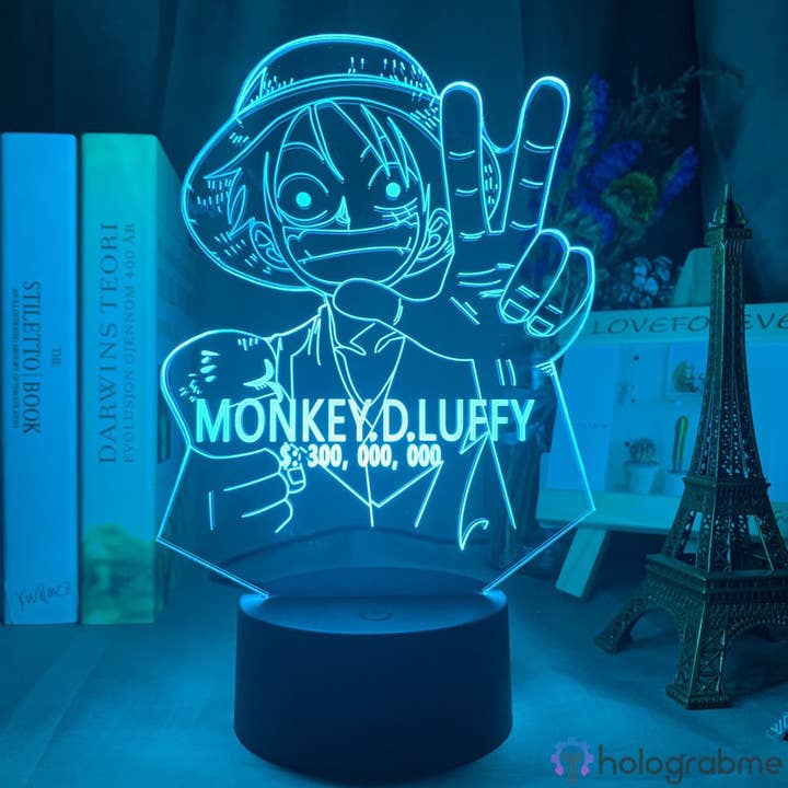 Holograbme - Wholesale Accent/Desk Lamp - One Piece Lamp Monkey D. Luffy Prime3
