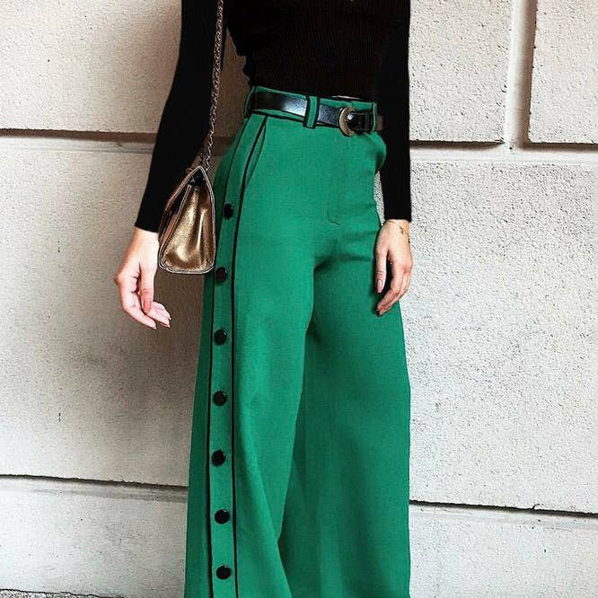 H-line Vida Byxor i Enfärgad för wholesale av Mirazshoes WholeSale