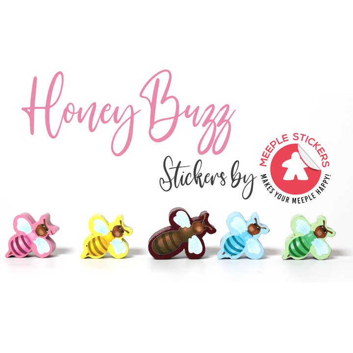 Conjunto de Pegatinas Honey Buzz para venta al por mayor de Meeple Stickers