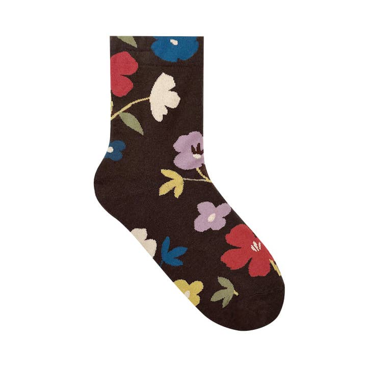 7DAYSSOCKS - Wholesale Socks - Women's - Women's Crew Fleur 2 Socks1