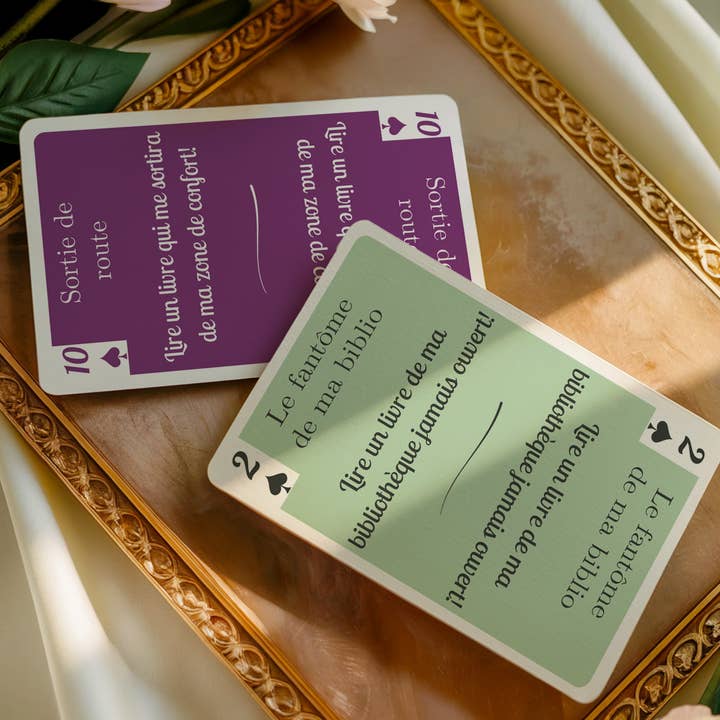 MaisonLulu.Fr - Wholesale Card Game - Poker reading, 56 cards to help you choose your next book, Game to be used alone or in a book club5