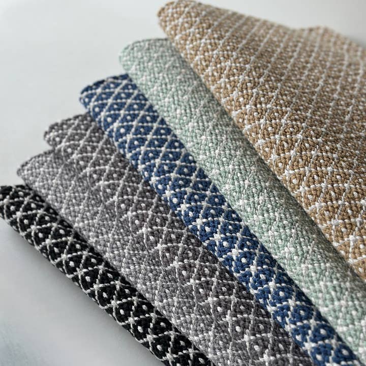 Aspegren Denmark - Vente Tapis - Tapis mustard rhombe 70 x 130 cm en coton biologique3