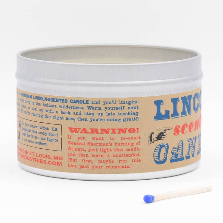 JD and Kate Industries - Wholesale Novelty Candle - Lincoln Scented Candle