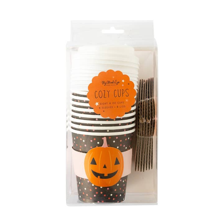 PLTG217A - Vasos Cozy To Go con lunares negros para venta al por mayor de My Mind’s Eye