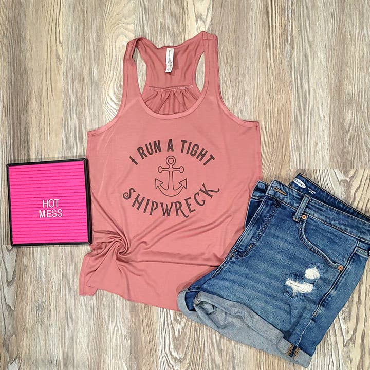 I run a tight shipwreck Women's Tank Top for wholesale by BLNDesigns