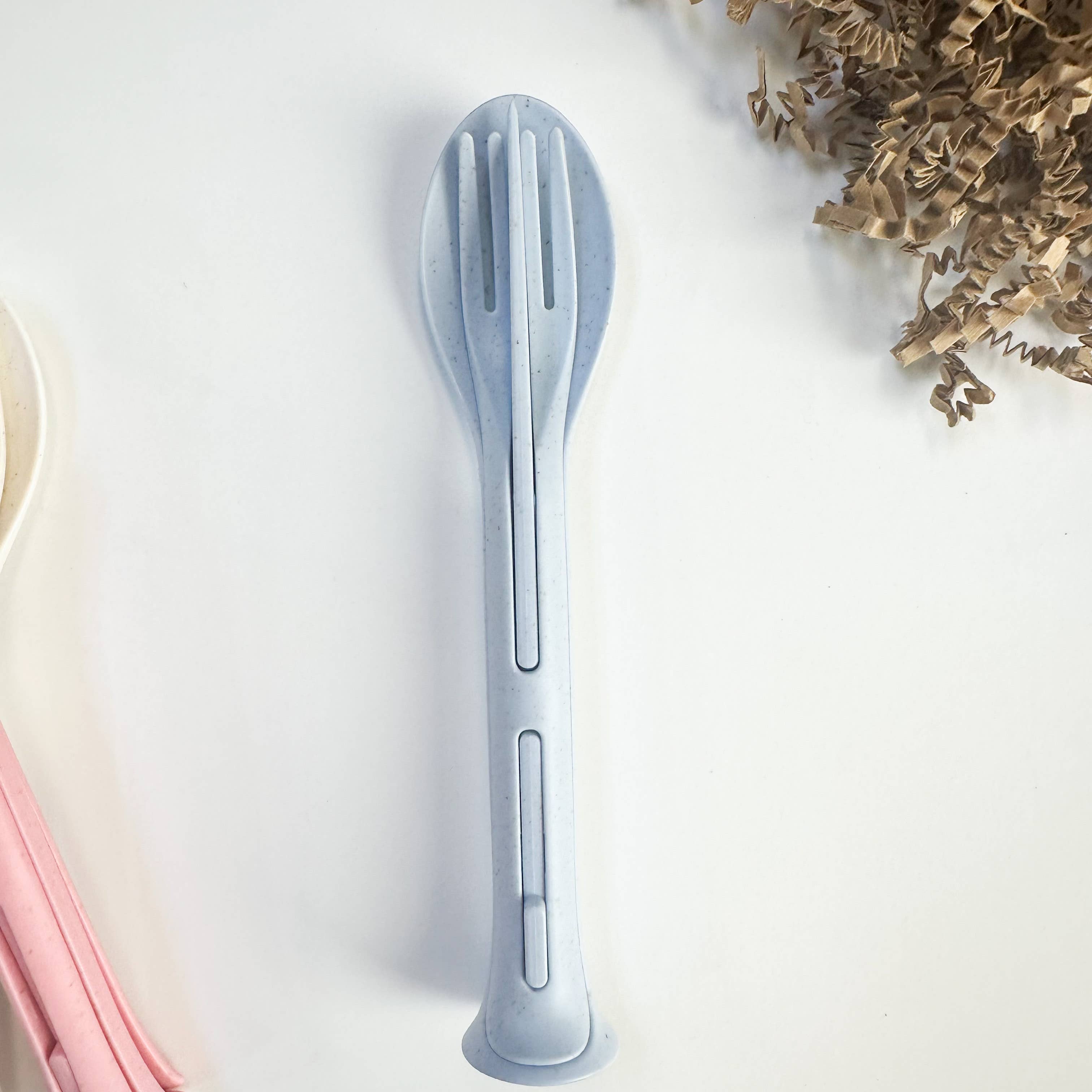 Smile Boutiques - Wholesale Assorted Cutlery Set - Eco-Friendly Wheat Straw Cutlery Set 6