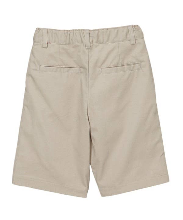 Boy's Uniform Shorts with Adjustable Waist Khaki 5-16 for wholesale on Faire1