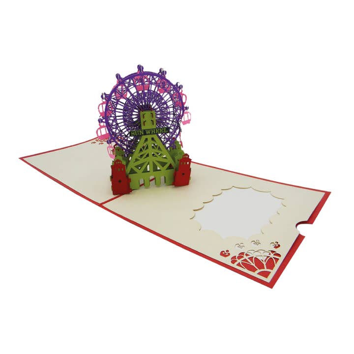 SURPRISE Ferris Wheel origami card for wholesale by RF Distribution