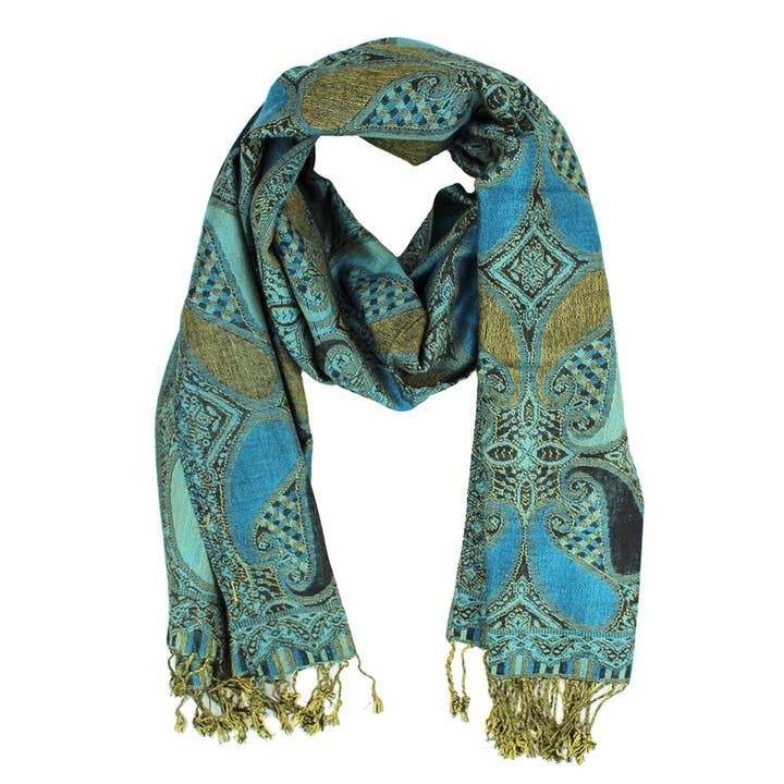 Sensibling Corp. - Wholesale Scarf - Women's - Large Paisley Pashmina Scarf Shawl1