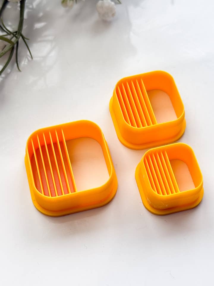 Cortador de Arcilla Polimérica Cuadrado Medio Forrado para venta al por mayor de Tera Clay