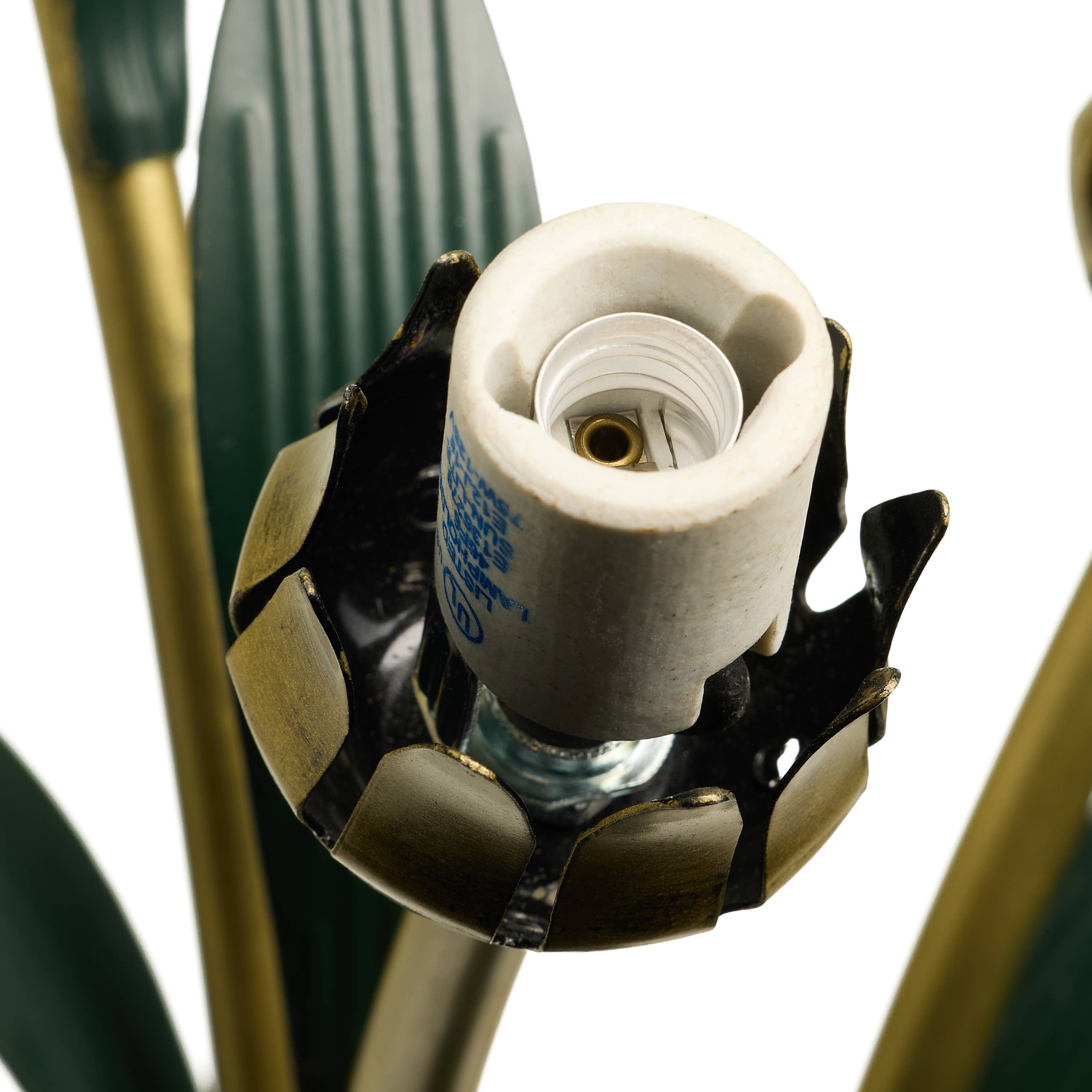 River of Goods - Wholesale Accent/Desk Lamp - 23.5"H Blue 3 Shade Handblown Glass Calla Lily Table Lamp10