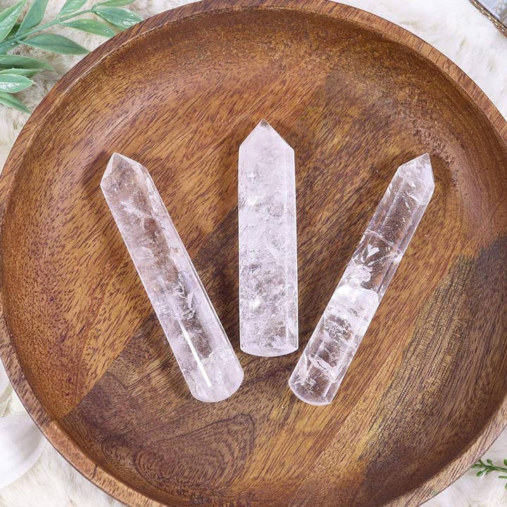 Natures Artifacts Inc - Wholesale Spiritual Stone/Crystal - Clear Quartz Massage Wand