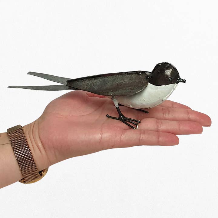 VIE - Wholesale Sculpture - Small Recycled Metal Bird Sculpture26